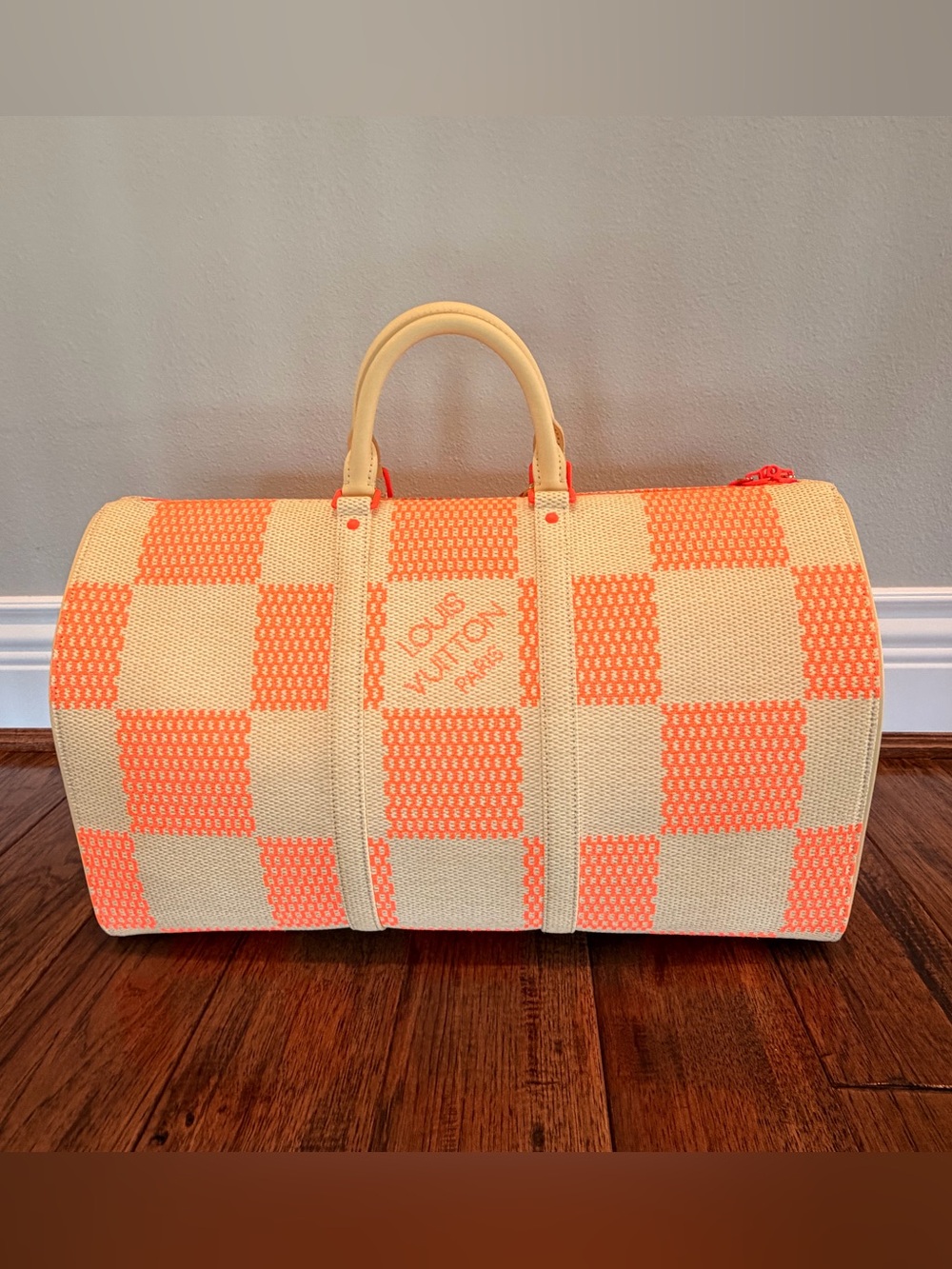 Louis Vuitton Keepall Bandoulière Damier Paris 24 Limited Edition